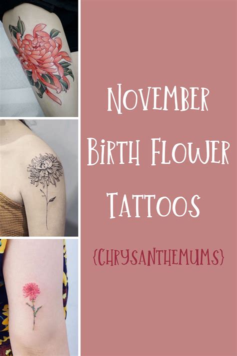 november birth flower tattoo|minimalist birth flower tattoo.